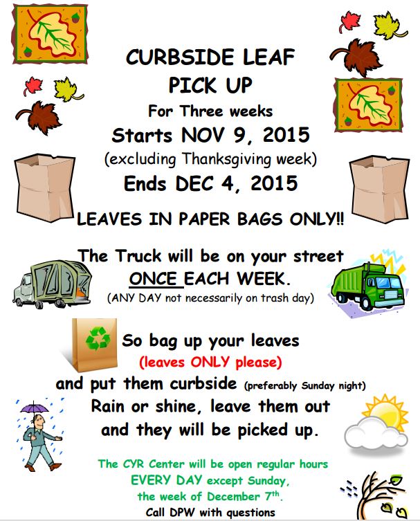 Curbside Leaf Pickup in North Andover, MA
