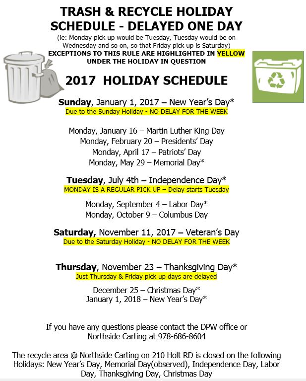 Andover Trash Pickup Calendar Printable Calendar 2023